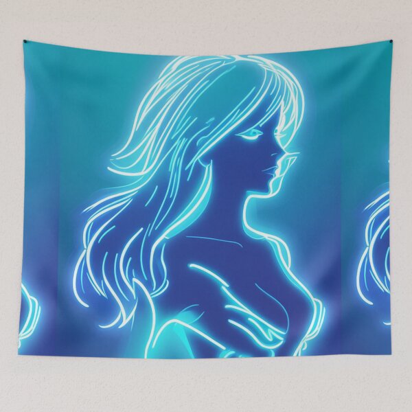 Item preview, Neon Women Silhouette Collage Aesthetic  designed and sold by Yellowriversss.