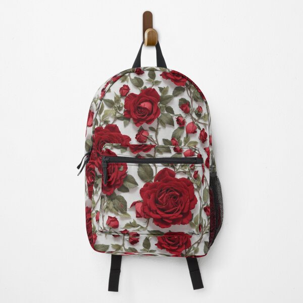 Item preview, Girly Rose Pattern Floral Repeat Red Roses Design designed and sold by TriniTeeClub.