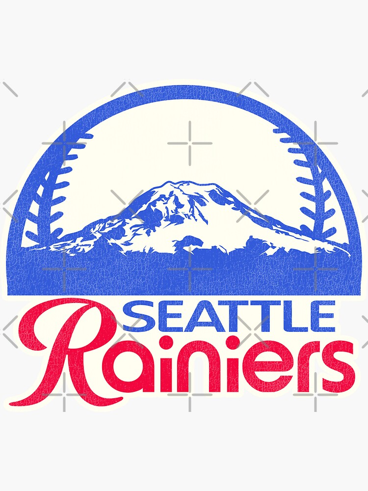 Defunct Seattle Rainiers Hat Script Baseball Team Sticker for Sale by  TheBenchwarmer