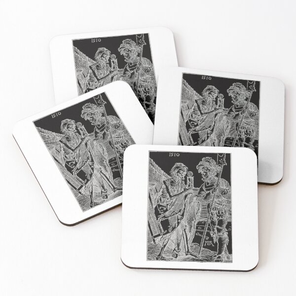 Item preview, Death and the Mercenary, Negative Albrecht Dürer designed and sold by DreamingBeetle.