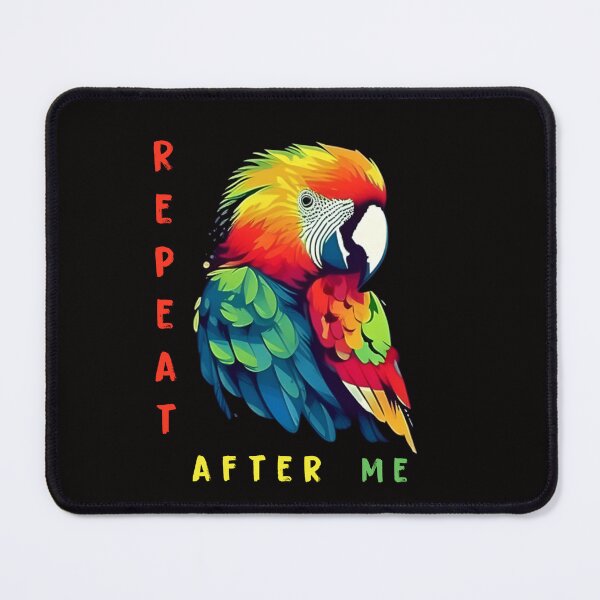 Item preview, Repeat after me colorful parrot designed and sold by Glamorii22.