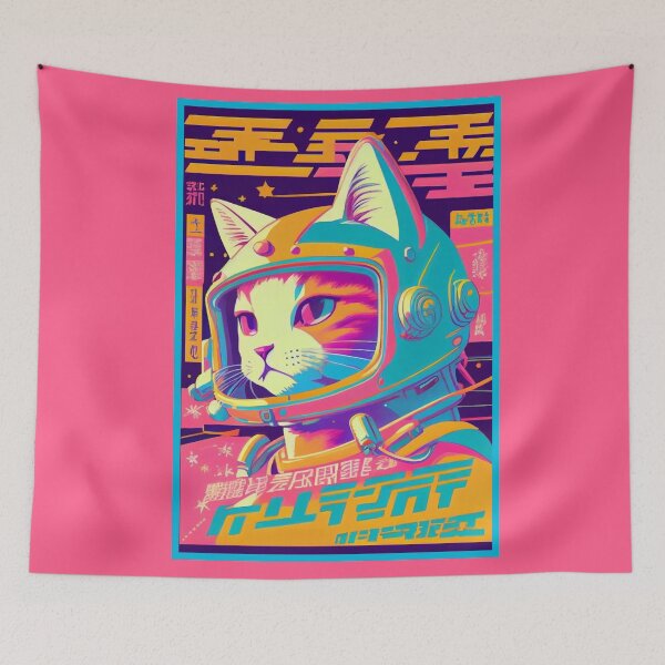Item preview, Gato espacial de anime vintage | Diseño de origen de anime retro de calidad | Chibi Kawaii Manga Arte designed and sold by AlNoah.
