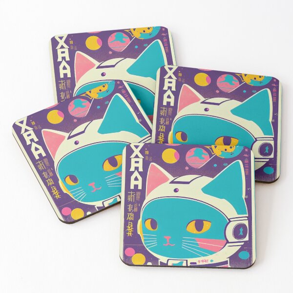 Item preview, Gato espacial de anime vintage | Diseño de origen de anime retro de calidad | Chibi Kawaii Manga Arte designed and sold by AlNoah.