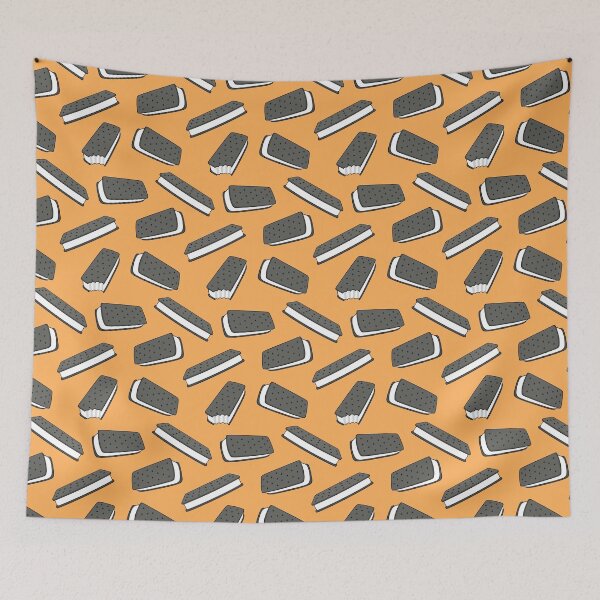Item preview, ice cream sandwich - orange designed and sold by littlearrow.