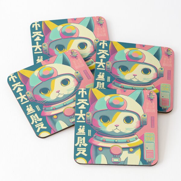 Item preview, Gato espacial de anime vintage | Diseño de origen de anime retro de calidad | Chibi Kawaii Manga Arte designed and sold by AlNoah.