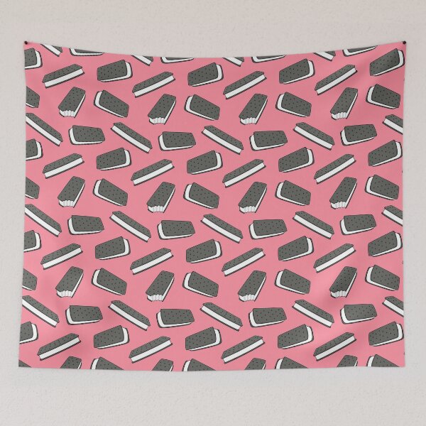 Item preview, ice cream sandwich - coral designed and sold by littlearrow.