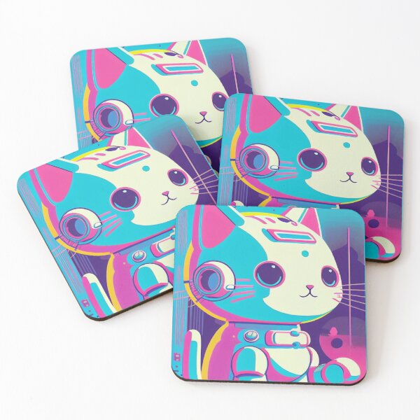 Item preview, Gato espacial de anime vintage | Diseño de origen de anime retro de calidad | Chibi Kawaii Manga Arte designed and sold by AlNoah.