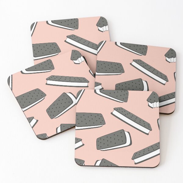 Item preview, ice cream sandwich - peach designed and sold by littlearrow.