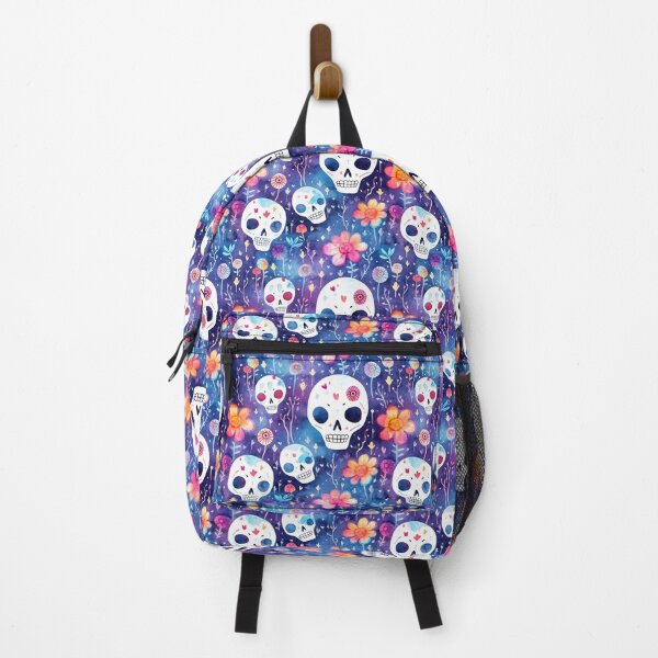 Item preview, Cute skull pattern backpack  designed and sold by baggageboutique.