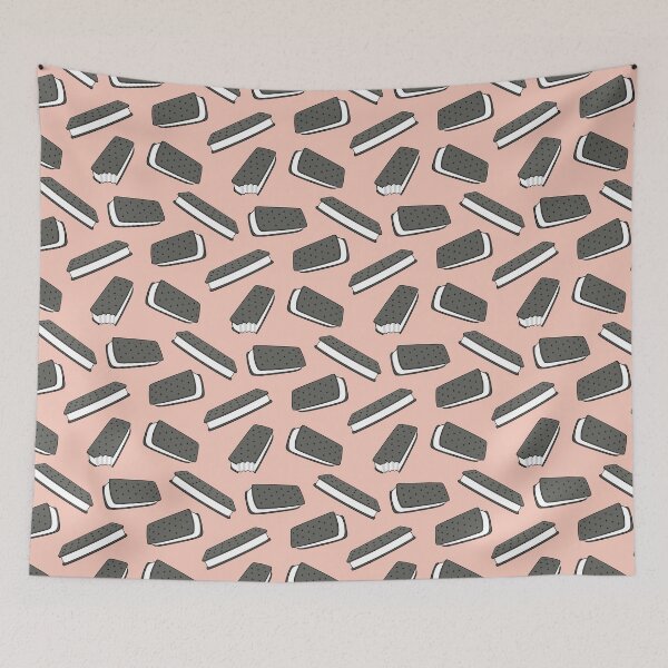 Item preview, ice cream sandwich - peach designed and sold by littlearrow.