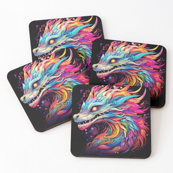 Item preview, Vibrant BoHo Multicolored Celestial Dragon designed and sold by CreationByLadyV.