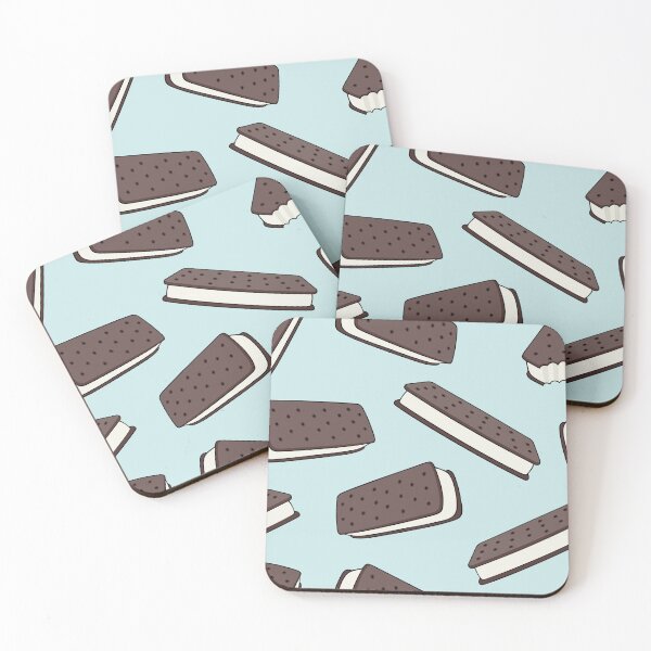Item preview, ice cream sandwich - light blue designed and sold by littlearrow.
