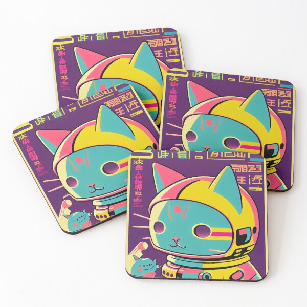 Item preview, Gato espacial de anime vintage | Diseño de origen de anime retro de calidad | Chibi Kawaii Manga Arte designed and sold by AlNoah.