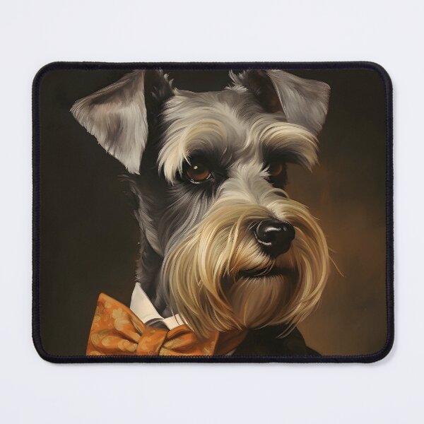 Item preview, Dapper Mini Schnauzer Portrait Art designed and sold by ConfettiSkyArt.
