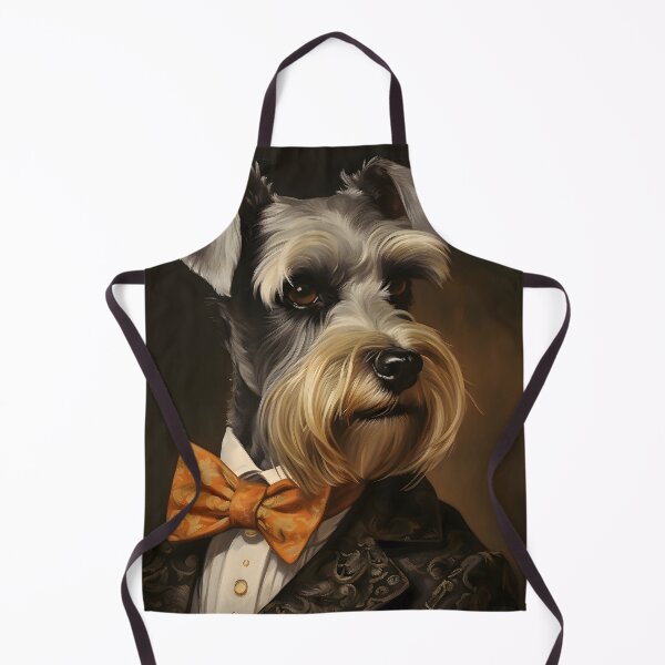 Artikelvorschau, Elegante Minischnauzer-Porträtkunst entworfen und verkauft von ConfettiSkyArt.