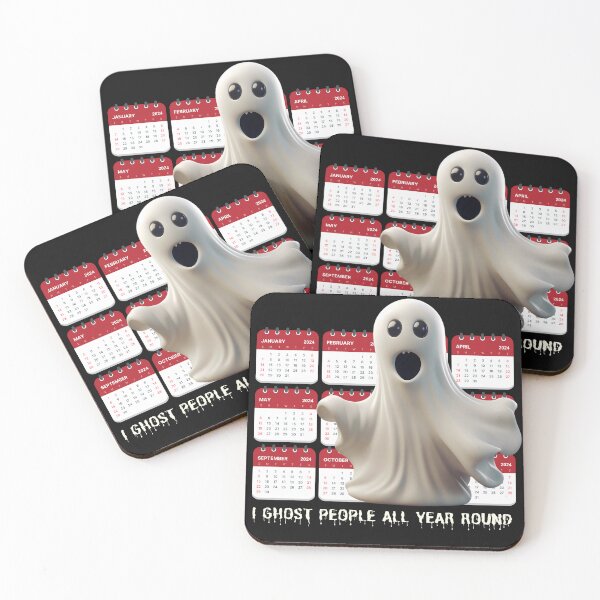 Item preview, Funny Halloween Graphic I Ghost People All Year Round designed and sold by MTJ-Mushrooms.