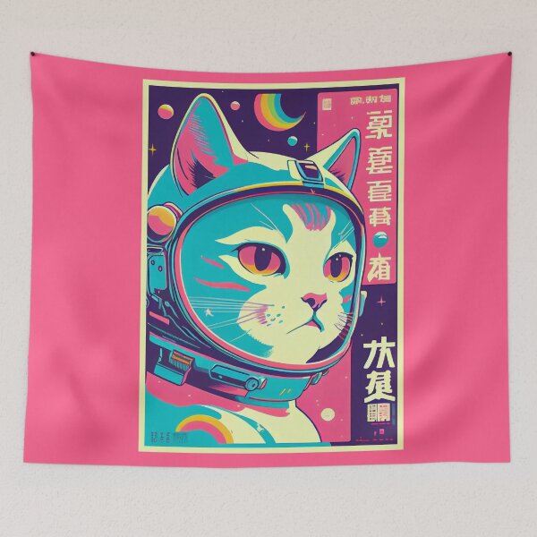 Item preview, Gato espacial de anime vintage | Diseño de origen de anime retro de calidad | Chibi Kawaii Manga Arte designed and sold by AlNoah.