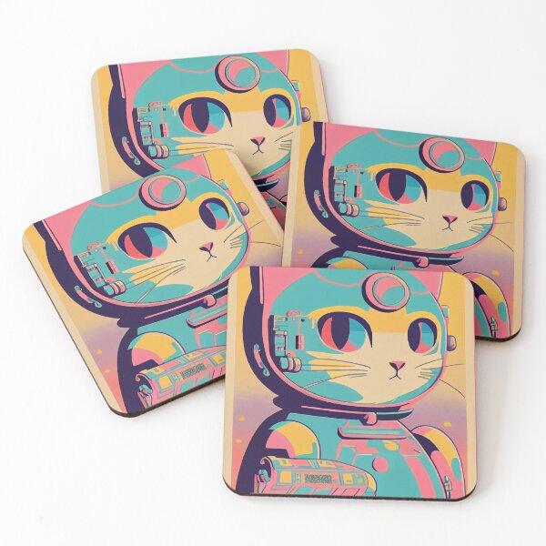 Item preview, Gato espacial de anime vintage | Diseño de origen de anime retro de calidad | Chibi Kawaii Manga Arte designed and sold by AlNoah.