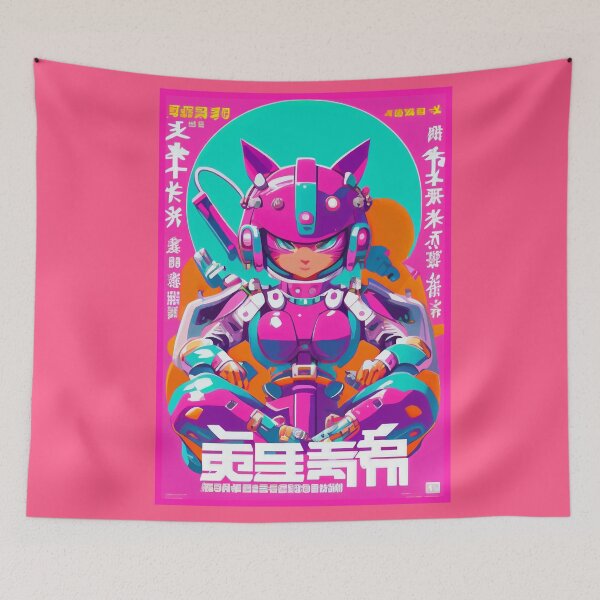 Item preview, Gato espacial de anime vintage | Diseño de origen de anime retro de calidad | Chibi Kawaii Manga Arte designed and sold by AlNoah.