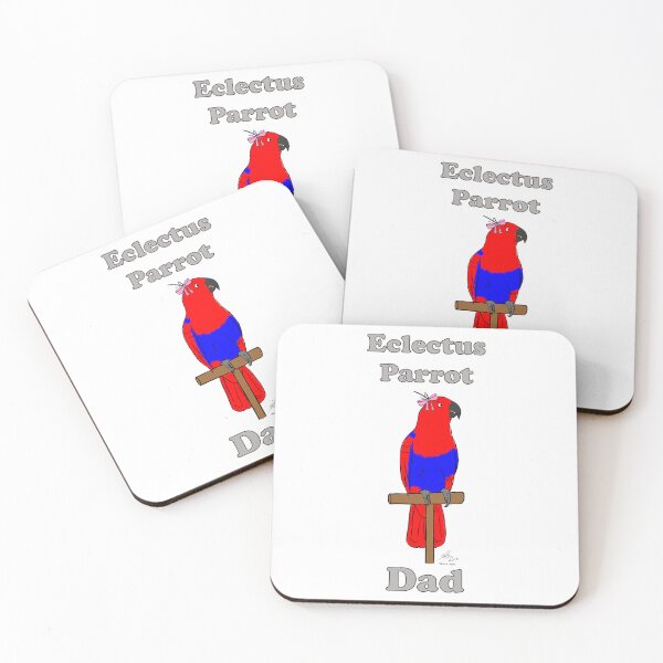 Item preview,  Female Eclectus Parrot Dad -- Oscar Jones designed and sold by Laughing Parrot Studio.