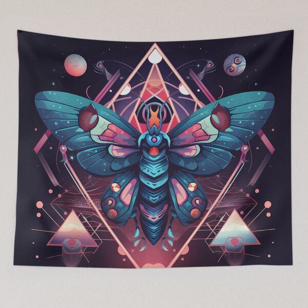 Item preview, "Cosmic Moth Odyssey" designed and sold by Art-Vortex-fr.
