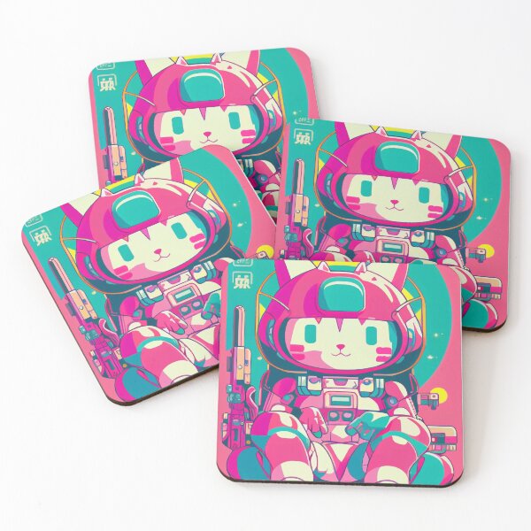 Item preview, Gato espacial de anime vintage | Diseño de origen de anime retro de calidad | Chibi Kawaii Manga Arte designed and sold by AlNoah.