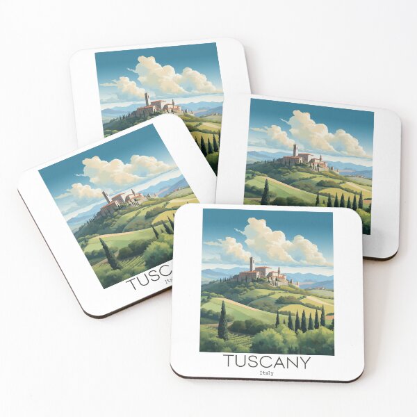 Item preview, A Vintage Travel Illustration of Tuscany - Italy designed and sold by GoodOldVintage.
