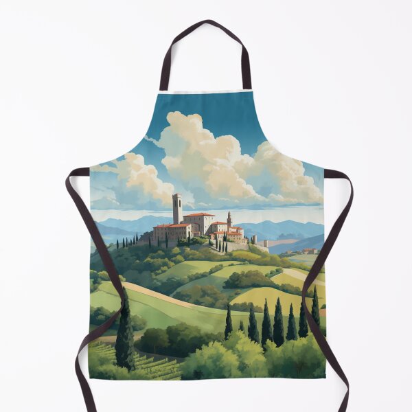 Item preview, A Vintage Travel Illustration of Tuscany - Italy designed and sold by GoodOldVintage.