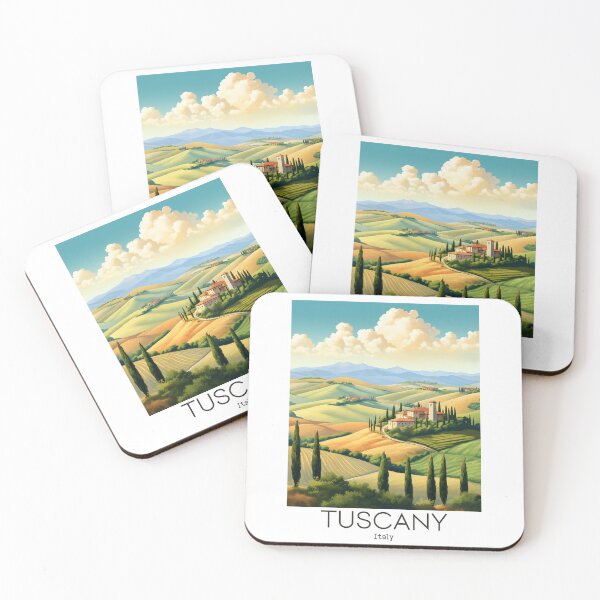 Item preview, A Vintage Travel Illustration of Tuscany - Italy designed and sold by GoodOldVintage.