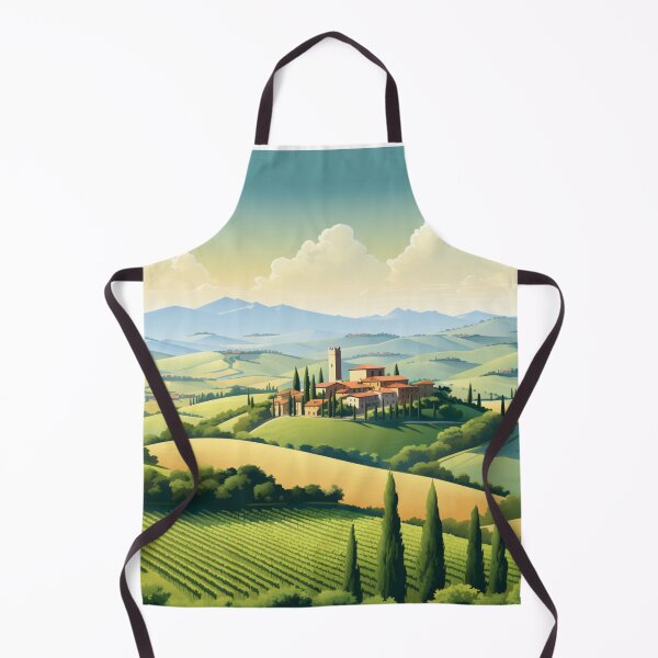 Item preview, A Vintage Travel Illustration of Tuscany - Italy designed and sold by GoodOldVintage.