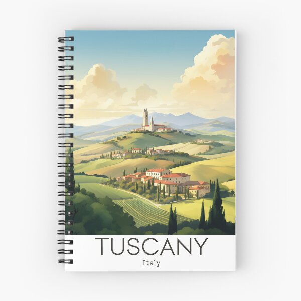 Item preview, A Vintage Travel Illustration of Tuscany - Italy designed and sold by GoodOldVintage.