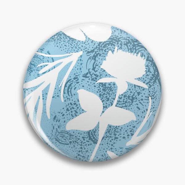 Item preview, Blue Floral Memories Pattern designed and sold by RebeccaRichards.