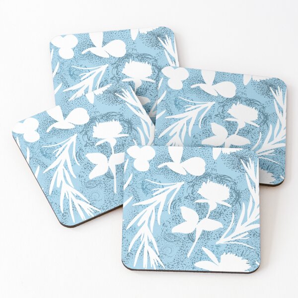 Item preview, Blue Floral Memories Pattern designed and sold by RebeccaRichards.