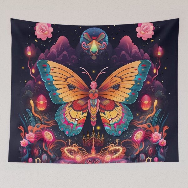 Item preview, "Cosmic Moth Odyssey" designed and sold by Art-Vortex-fr.