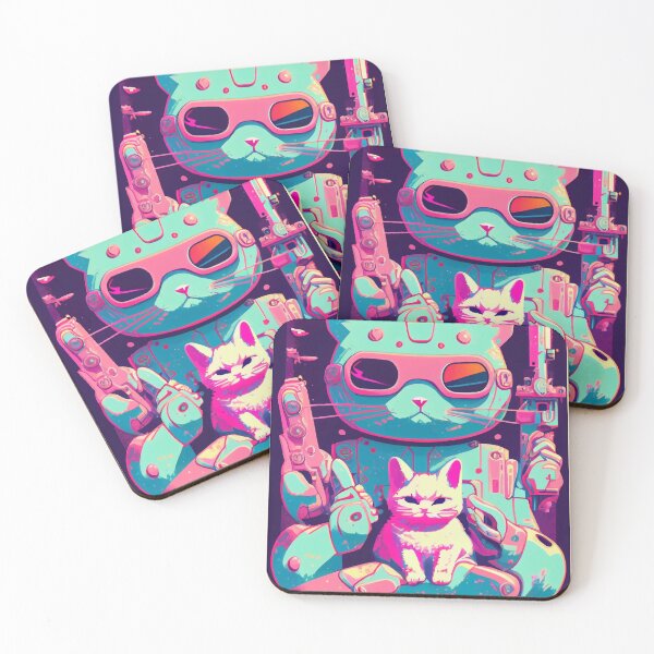 Item preview, Gato espacial de anime vintage | Diseño de origen de anime retro de calidad | Chibi Kawaii Manga Arte designed and sold by AlNoah.
