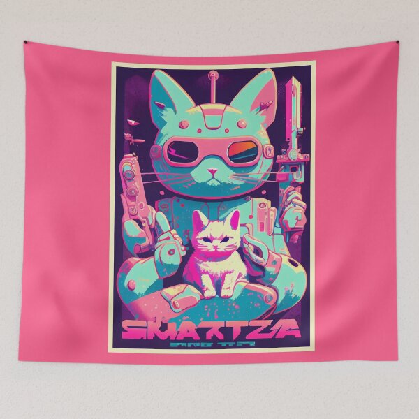 Item preview, Gato espacial de anime vintage | Diseño de origen de anime retro de calidad | Chibi Kawaii Manga Arte designed and sold by AlNoah.