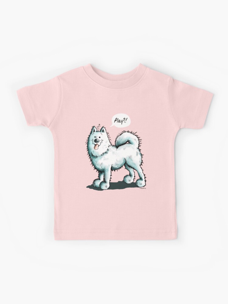 Happy Playing Samoyed Dog
