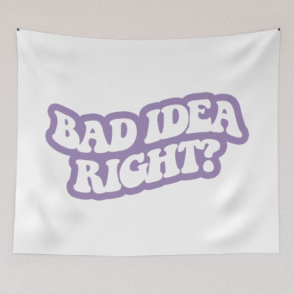 Item preview, bad idea right? (White) 5 designed and sold by sarascoprox.