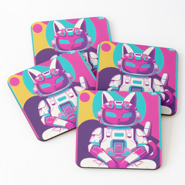 Item preview, Gato espacial de anime vintage | Diseño de origen de anime retro de calidad | Chibi Kawaii Manga Arte designed and sold by AlNoah.