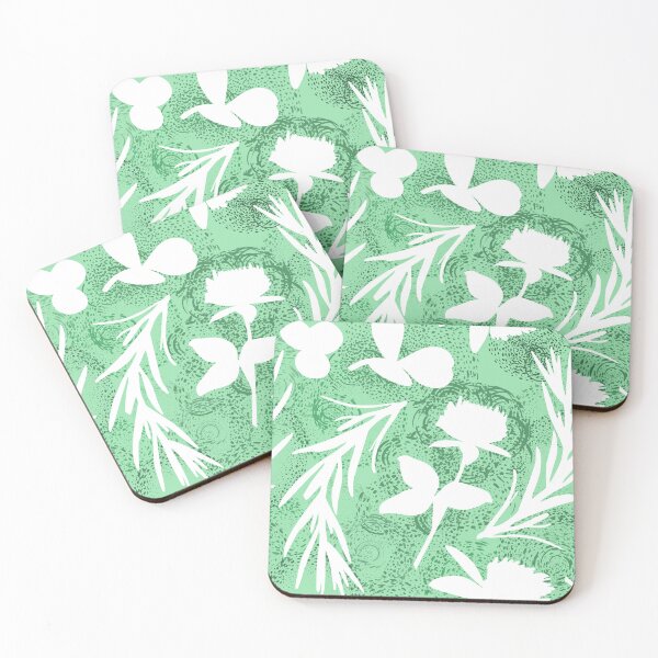 Item preview, Green Floral Memories Pattern designed and sold by RebeccaRichards.