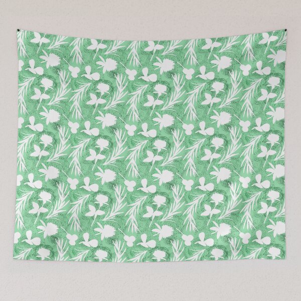 Item preview, Green Floral Memories Pattern designed and sold by RebeccaRichards.