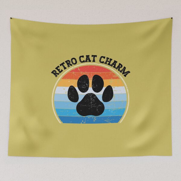 Item preview, Retro Cat Charm - Kitten Paw for Cats Lover designed and sold by AITeeGenius.