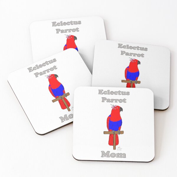 Item preview, Female Eclectus Parrot Mom -- Oscar Jones designed and sold by Laughing Parrot Studio.