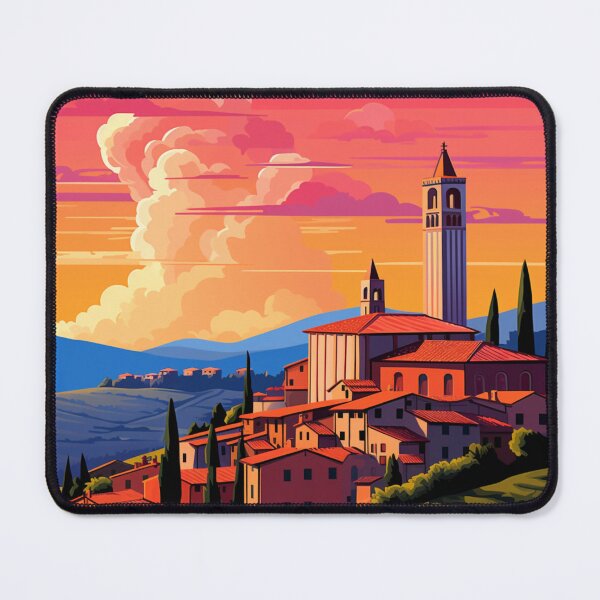 Item preview, A Pop Art Travel Print of Tuscany - Italy designed and sold by StudioRedKoala.