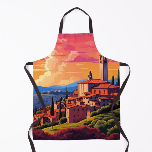 Item preview, A Pop Art Travel Print of Tuscany - Italy designed and sold by StudioRedKoala.