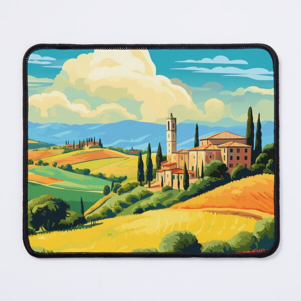 Item preview, A Pop Art Travel Print of Tuscany - Italy designed and sold by StudioRedKoala.