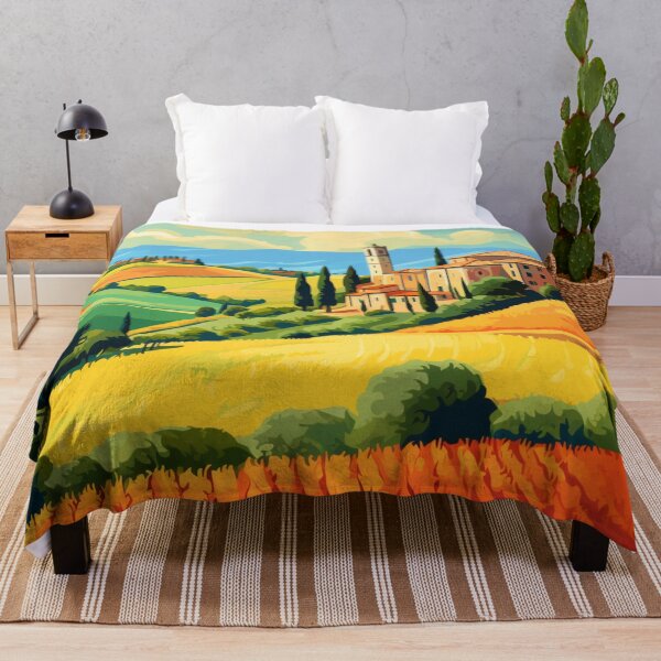 Item preview, A Pop Art Travel Print of Tuscany - Italy designed and sold by StudioRedKoala.