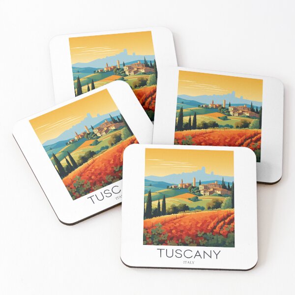 Item preview, A Pop Art Travel Print of Tuscany - Italy designed and sold by StudioRedKoala.