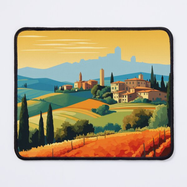 Item preview, A Pop Art Travel Print of Tuscany - Italy designed and sold by StudioRedKoala.