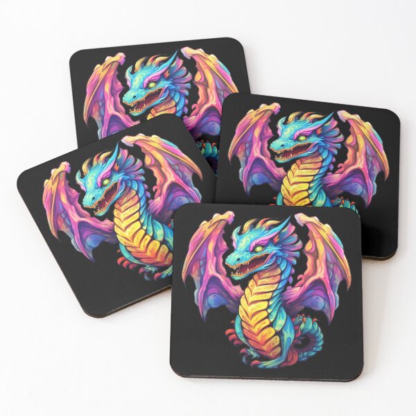Item preview, Bright Colorful Flying Western Dragon designed and sold by CreationByLadyV.